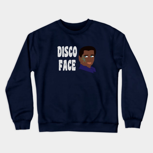 Disco Face Crewneck Sweatshirt by traditionation